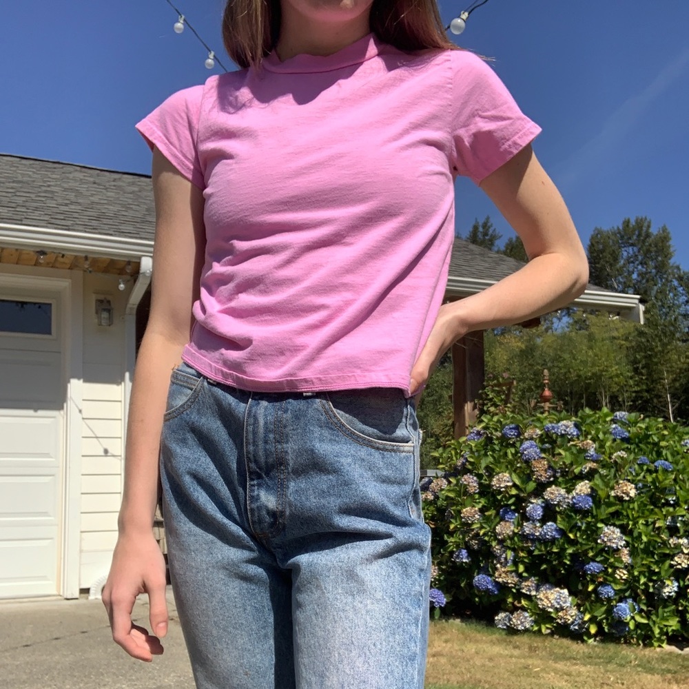 Brandy Melville bubblegum Helen top